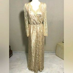 Alicia Maxi Lace Vintage Dress sz 16